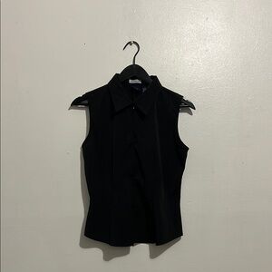 Black Sleeveless Women's Top